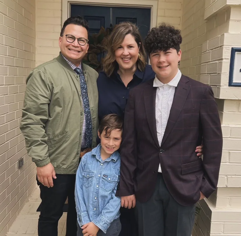 JC Mojica of Masco Pros with his family in McKinney, TX